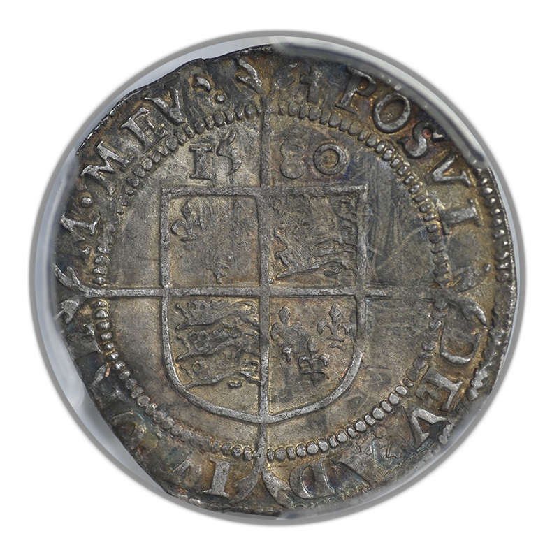 1580 Great Britain 6D Pence PCGS XF45 S-2572 Latin Cross - NICE COLOR!