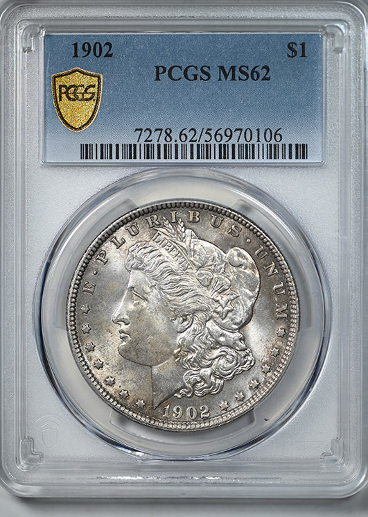 1902 Morgan Dollar $1 PCGS MS62
