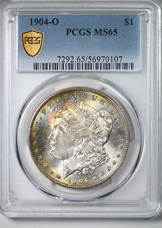 1904-O Morgan Dollar $1 PCGS MS65 - TONED!
