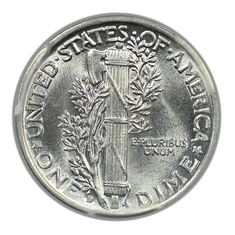 1926-D Mercury Dime 10C PCGS AU58+