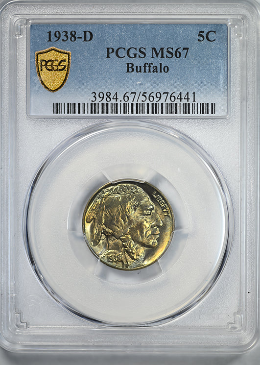 1938-D Buffalo Nickel 5C PCGS MS67