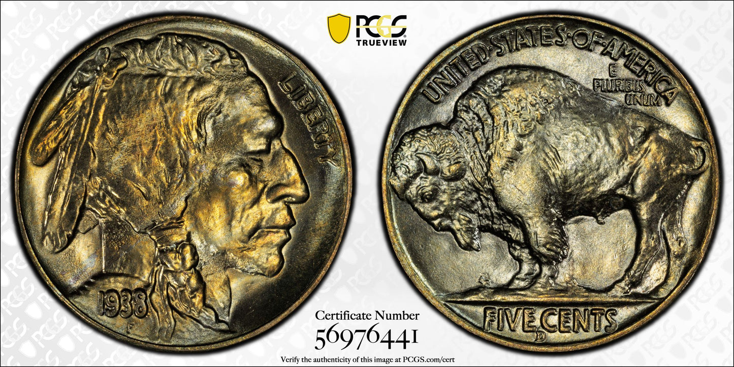 1938-D Buffalo Nickel 5C PCGS MS67