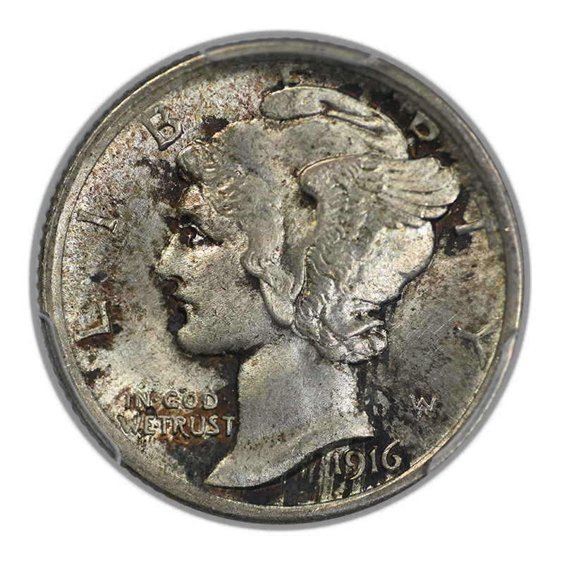 1916 Mercury Dime 10C PCGS MS65