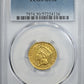 1856 Indian Princess Gold Three Dollar Piece $3 PCGS AU50