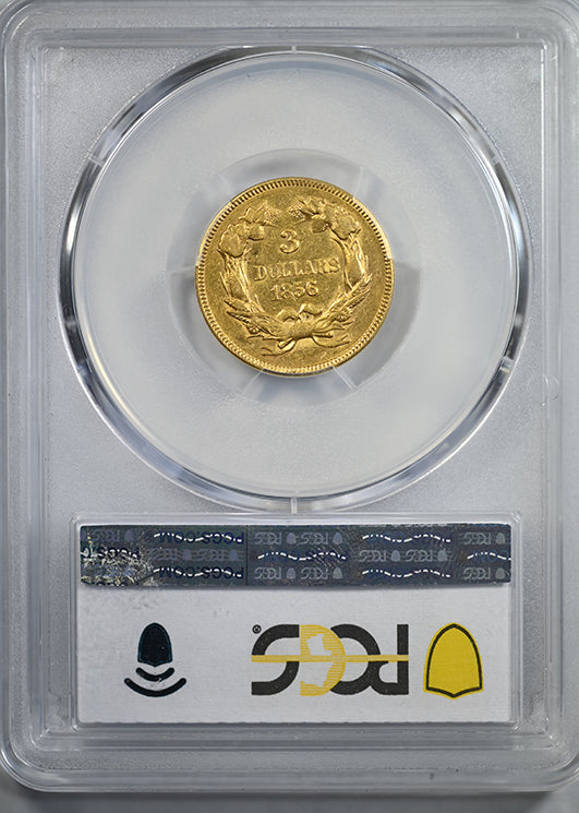 1856 Indian Princess Gold Three Dollar Piece $3 PCGS AU50