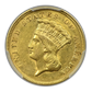 1856 Indian Princess Gold Three Dollar Piece $3 PCGS AU50