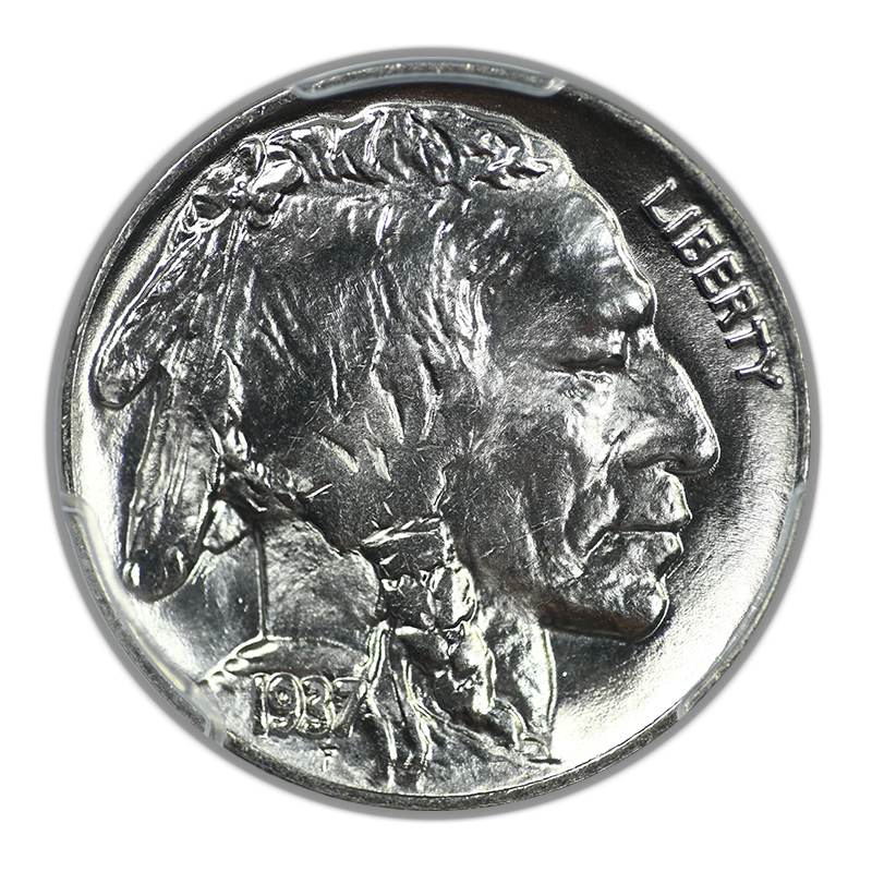 1937 Buffalo Nickel 5C PCGS MS66+