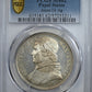 1854-R Italian States Papal States Silver Scudo PCGS MS62 Anno IX Ag