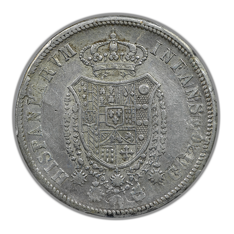 1818 Italy-Naples & Sicily 120Gr Grana PCGS XF40 Small Head