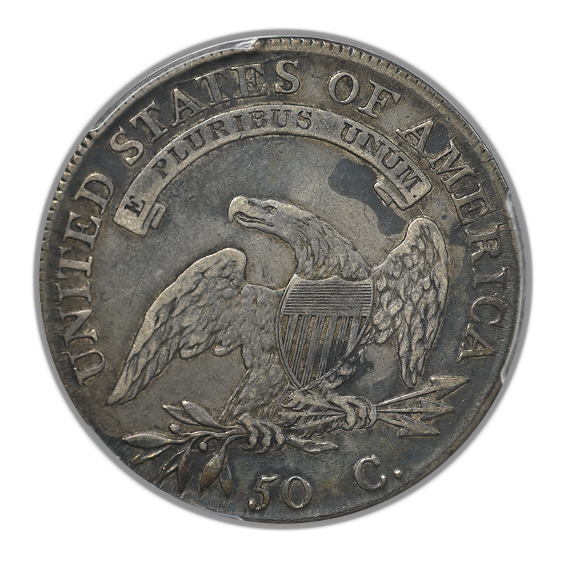 1808/7 Capped Bust Half Dollar 50C PCGS VF30 - TONED!