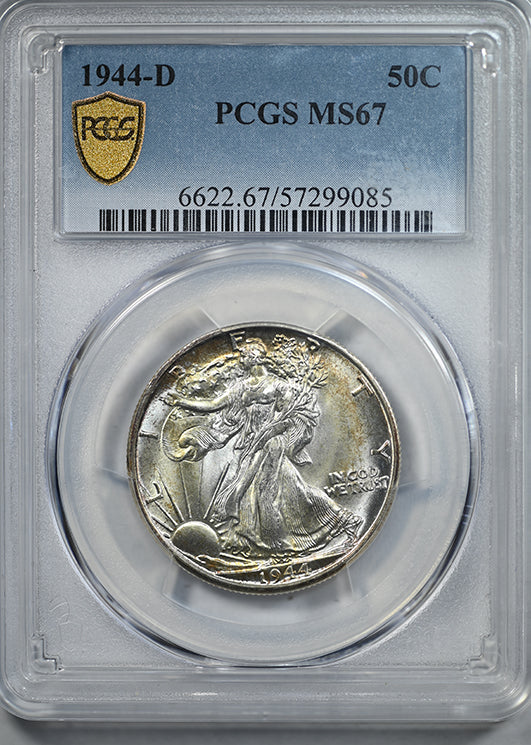 1944-D Walking Liberty Half Dollar 50C PCGS MS67