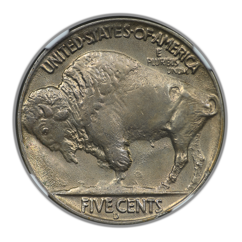 1937-D Buffalo Nickel 5C NGC MS63 CAC - 3 Legs