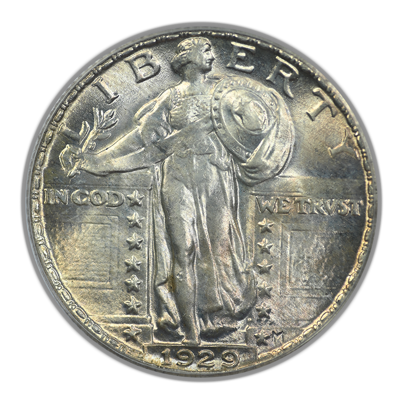 1929 Standing Liberty Quarter 25C PCGS MS65FH - Full Head