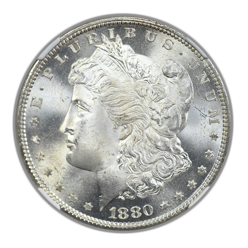 1880-S Morgan Dollar $1 NGC MS67+