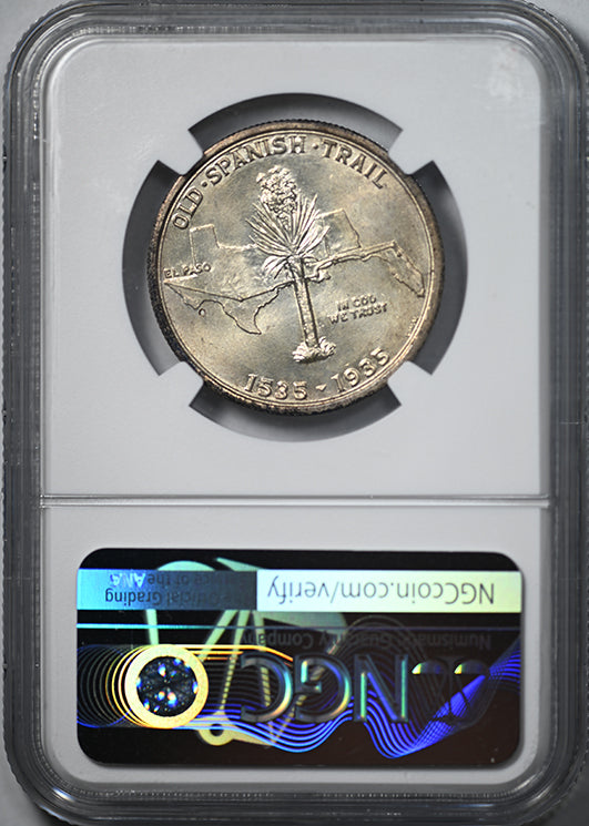 1935 Spanish Trail Classic Commemorative Half Dollar 50C NGC MS66+
