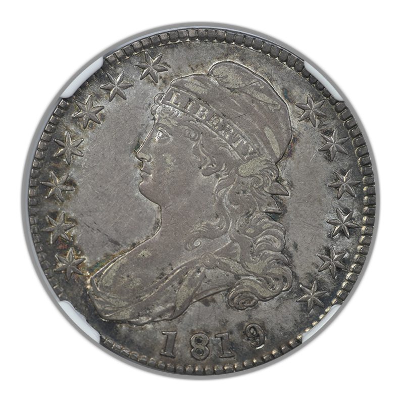 1819/8 Capped Bust Half Dollar 50C NGC AU50 Obverse