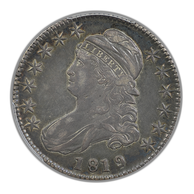 1819/8 Capped Bust Half Dollar 50C PCGS VF30 - Small 9