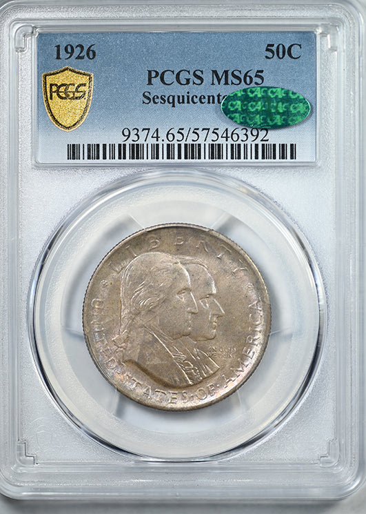 1926 American Sesquicentennial Classic Commemorative Half Dollar 50C PCGS MS65 CAC