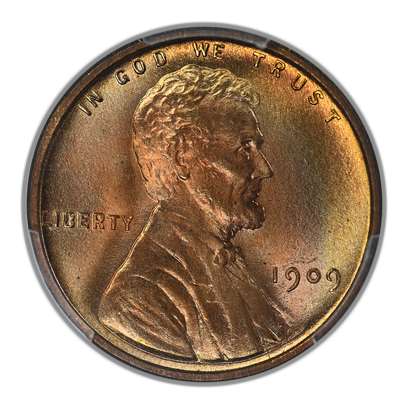 1909 VDB Lincoln Wheat Cent 1C PCGS MS67RD