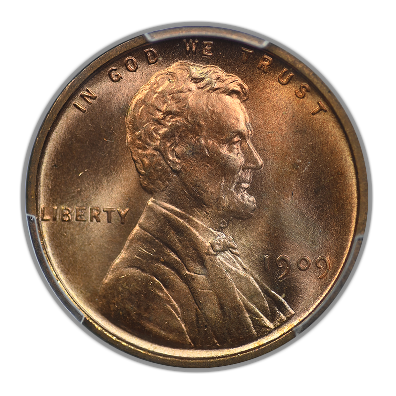 1909 VDB Lincoln Wheat Cent 1C PCGS MS67RD