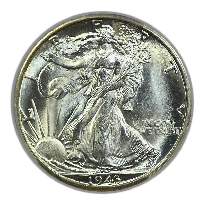 1943-D Walking Liberty Half Dollar 50C PCGS MS67