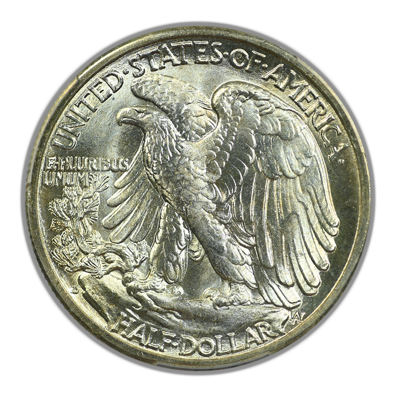 1943-D Walking Liberty Half Dollar 50C PCGS MS67