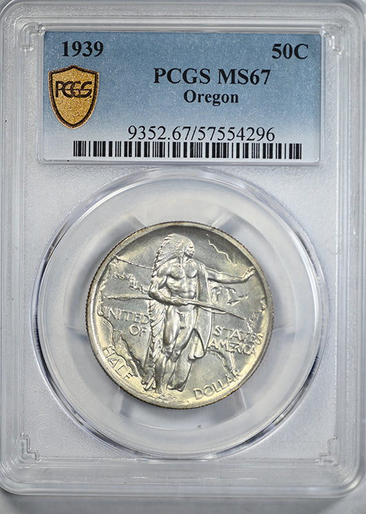 1939 Oregon Trail Classic Commemorative Half Dollar 50C PCGS MS67