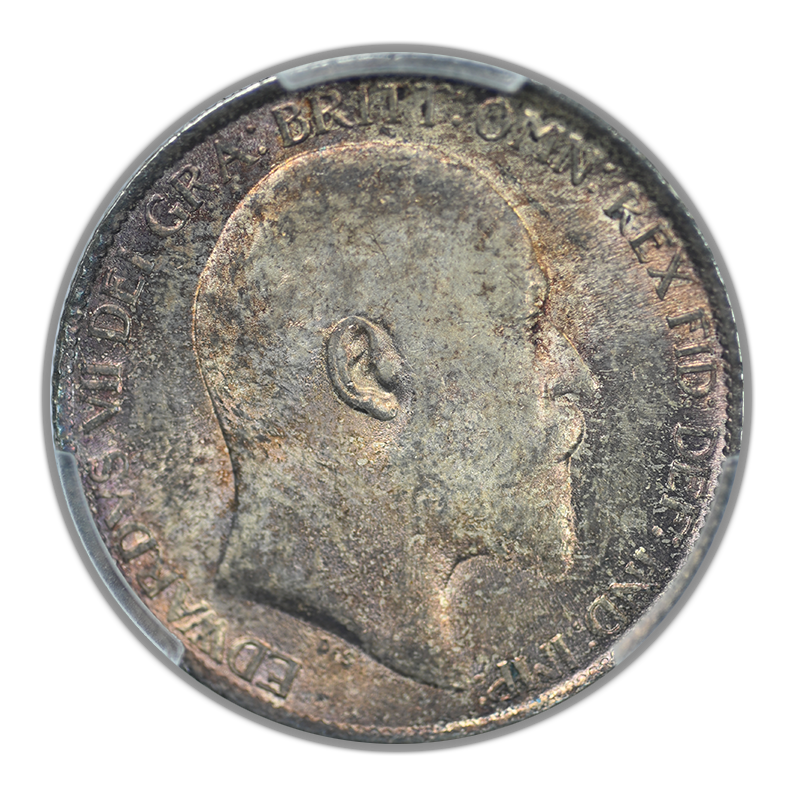 1910 Great Britain 6D Pence Sixpence PCGS MS64 S-3983