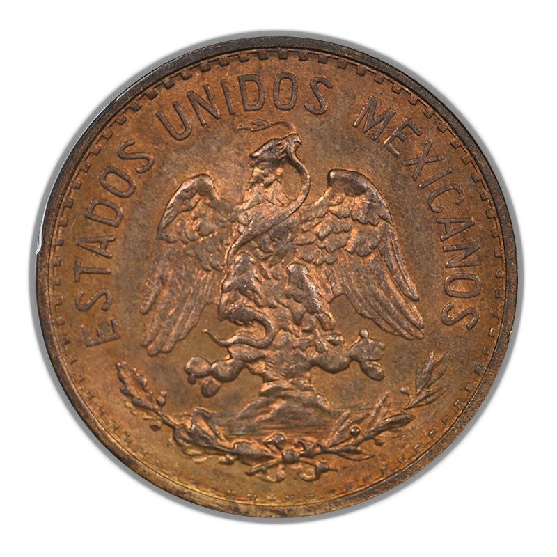 1939-Mo Mexico 2C Centavos PCGS MS64RB