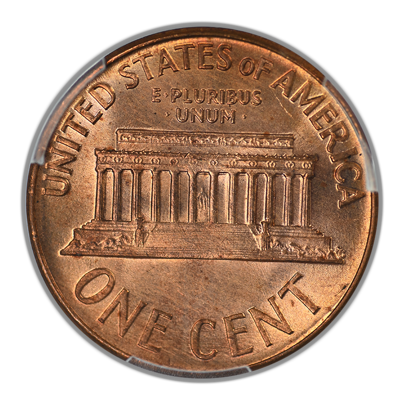 1966 Lincoln Memorial Cent 1C PCGS MS64RB - TONED!