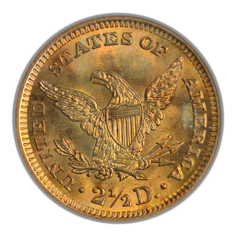 1905 Liberty Head Gold Quarter Eagle $2.50 PCGS MS64 Reverse