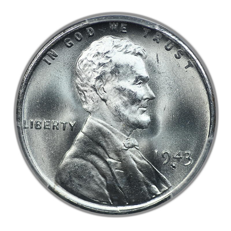 1943-S Steel Lincoln Wheat Cent 1C PCGS MS67