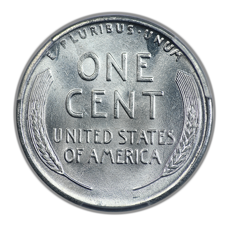 1943 Steel Lincoln Wheat Cent 1C PCGS MS67
