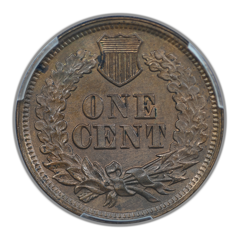 1865 Indian Head Cent 1C PCGS MS63BN - Fancy 5