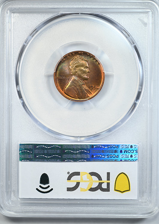 1956 Lincoln Wheat Cent 1C PCGS MS65RB - TONED!