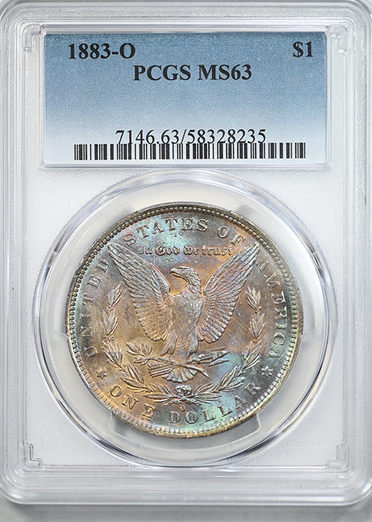 1883-O Morgan Dollar $1 PCGS MS63 - TONED!