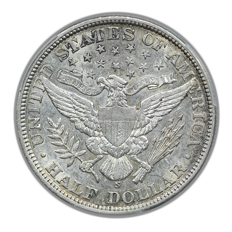 1900-S Barber Half Dollar 50C PCGS AU53