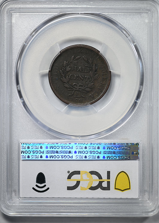1807 Draped Bust Half Cent 1/2C PCGS VG08 CAC
