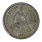 1861 Liberty Seated Half Dime H10C PCGS AU53 CAC