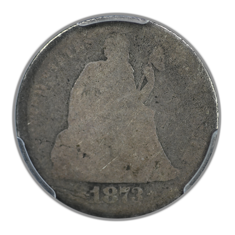 1873 Liberty Seated Dime 10C PCGS PO01 CAC Arrows - Lowball