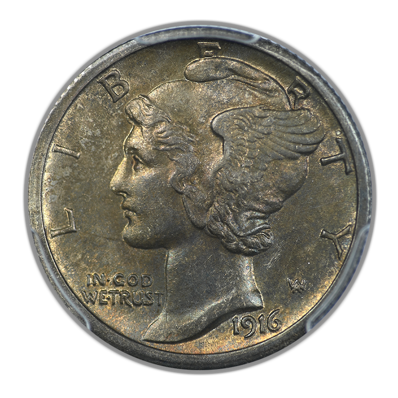 1916-S Mercury Dime 10C PCGS MS63