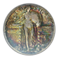 1930-S Standing Liberty Quarter 25C PCGS VF20 CAC - RAINBOW TONED!