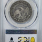 1827 Capped Bust Half Dollar 50C PCGS F12 CAC - Square Base 2