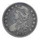 1827 Capped Bust Half Dollar 50C PCGS F12 CAC - Square Base 2
