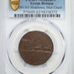 (c. 1797) Great Britain Tk 1/2D Half Penny PCGS MS62BN DH-363 Middlesex, Mail Coach
