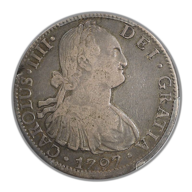 1797-Mo FM Mexico 8R Reales PCGS VF30 Yon-M8-97 Calico-960