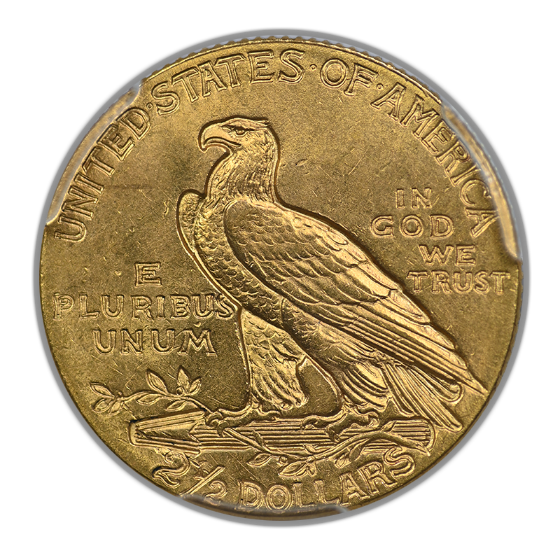 1908 Indian Head Gold Quarter Eagle $2.50 PCGS MS63 CAC