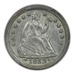 1853 Liberty Seated Half Dime H10C PCGS MS64+ CAC - Arrows