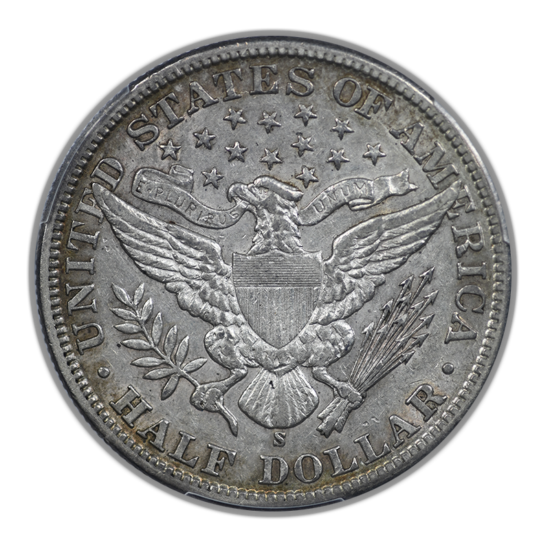 1900-S Barber Half Dollar 50C PCGS XF45
