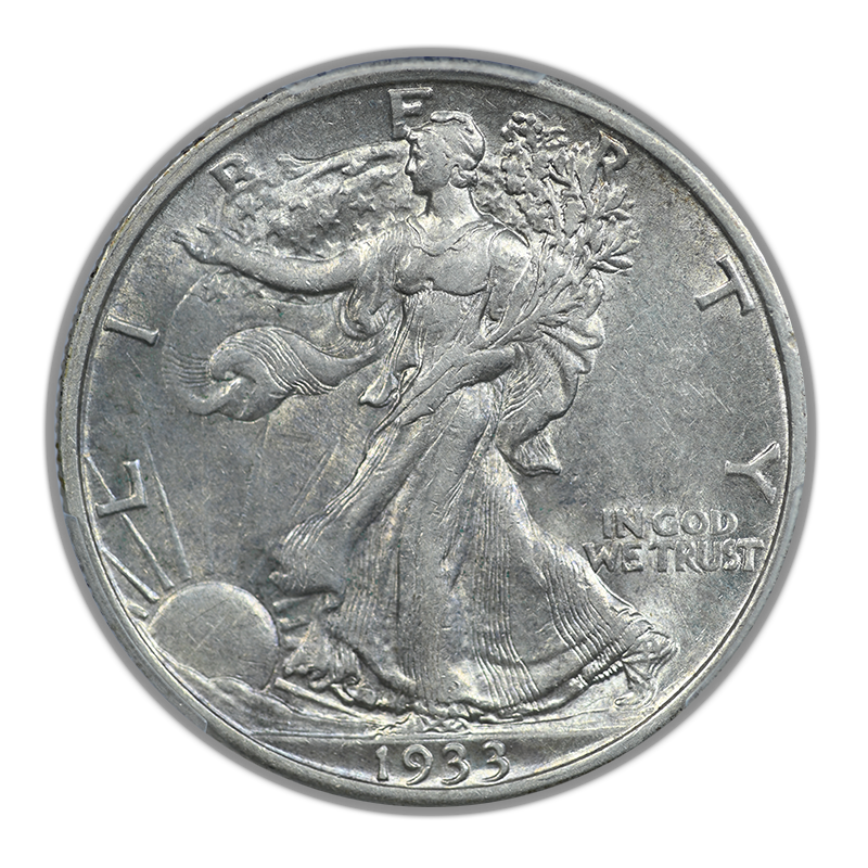 1933-S Walking Liberty Half Dollar 50C PCGS AU53
